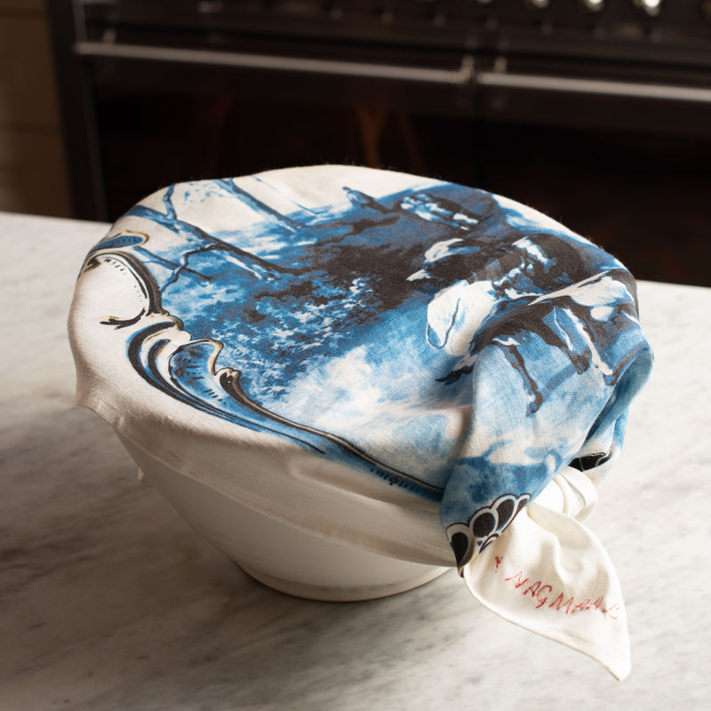 BLUE DELFT PRINTED TEA TOWEL
