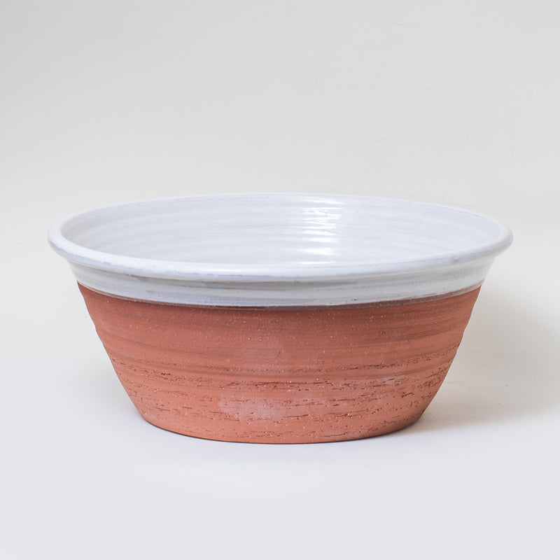 TERRACOTTA  BOWL EXTRA LARGE - WHITE