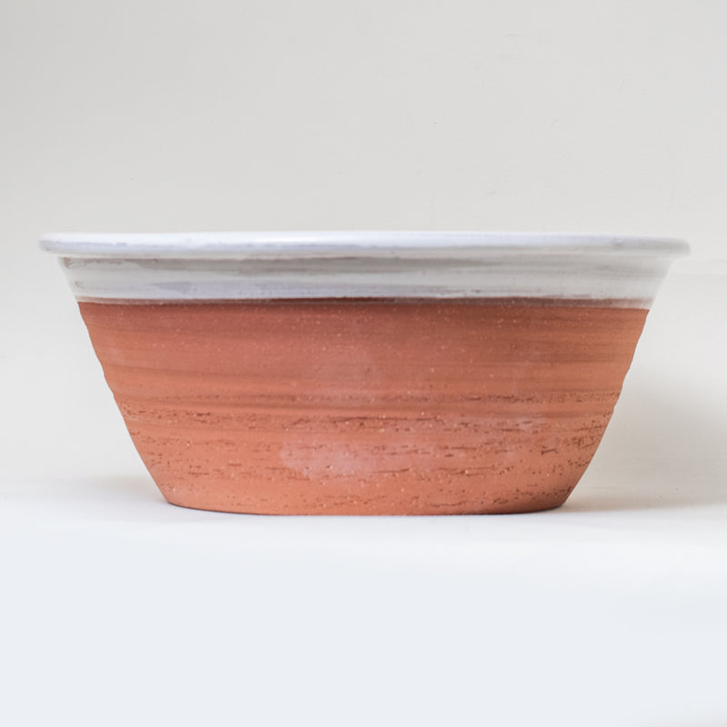 TERRACOTTA  BOWL EXTRA LARGE - WHITE